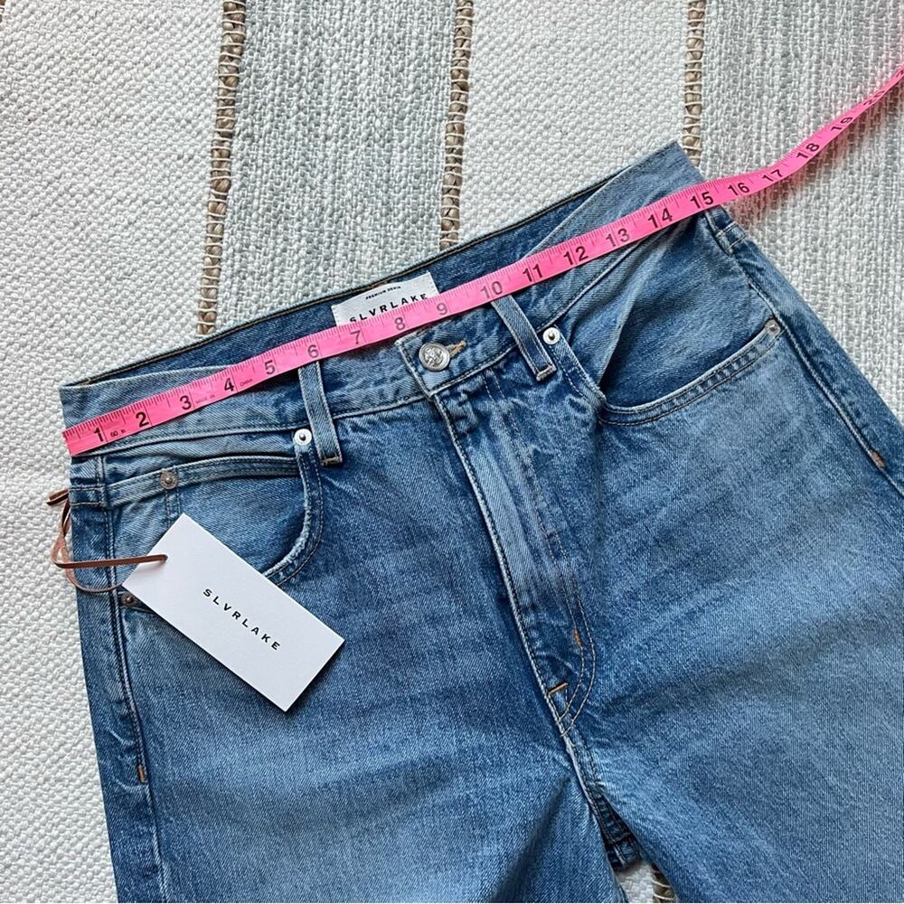 SLVRLAKE Grace Crop Rockaway High Rise Wide Leg Jeans Women’s Size 29 - Picture 4 of 9